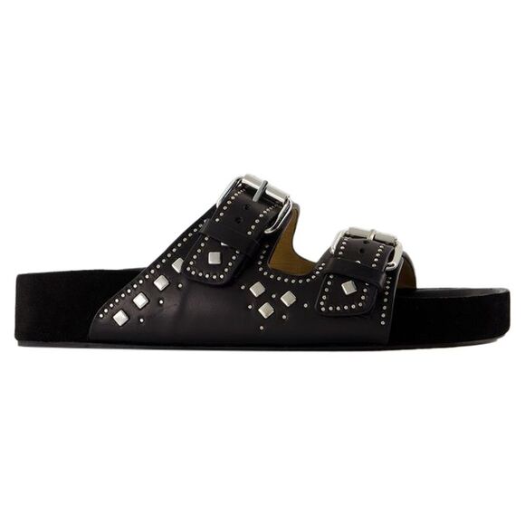 Isabel Marant Shoes - Lennyo Gb Sandals - Isabel Marant - Leather - Black